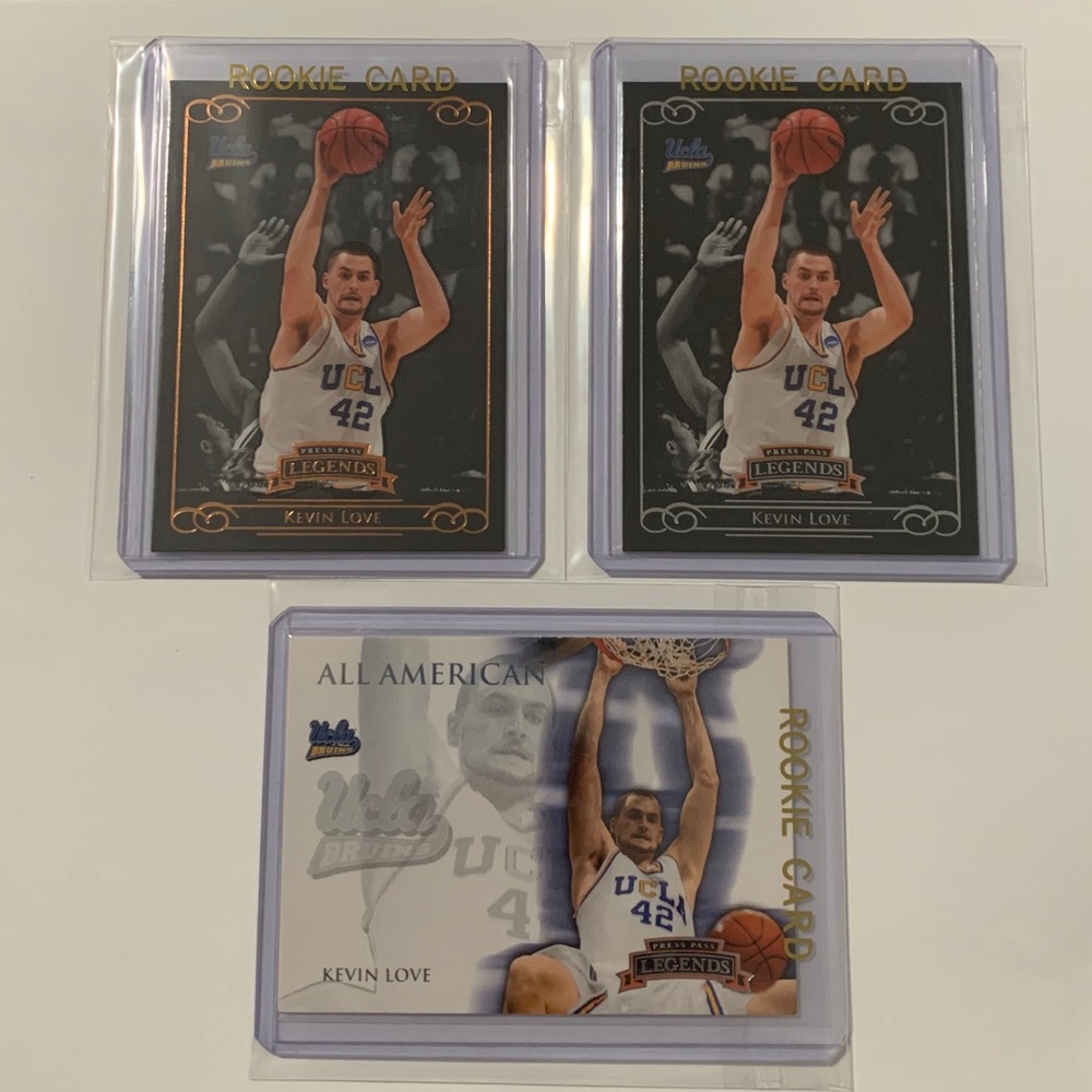 Lot of 3: Kevin Love ‘08 UCLA Rookie Cards